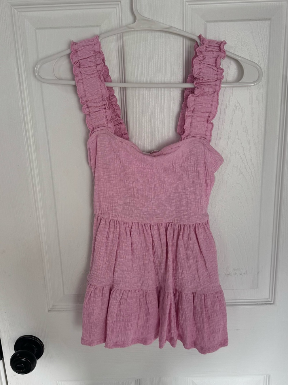 Altar’d State Shelby Tiered Babydoll Tank Pink NWT Size Small